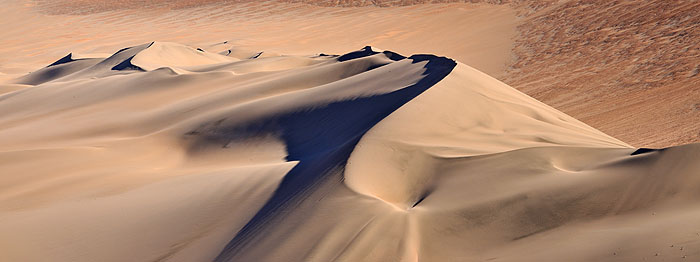 Panorama of Pica sand dunes